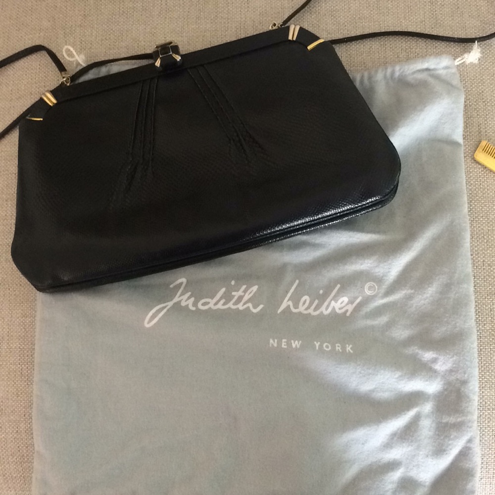 Judith Leiber snakeskin purse